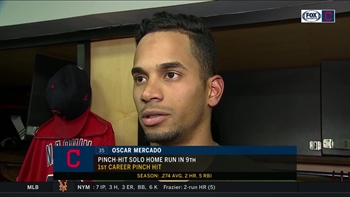 Oscar Mercado is encouraged by Indians' overall showing against Twins