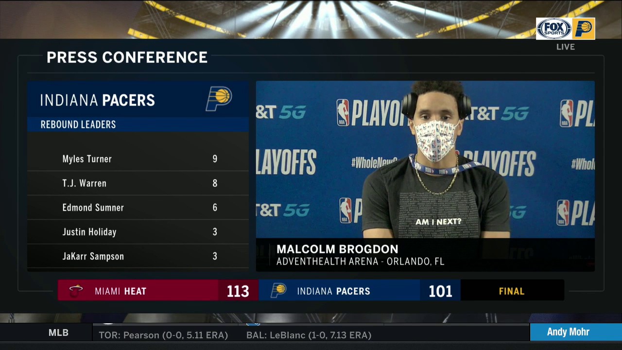 Brogdon: 'Usually we've been able to overcome it, but that's a really good team on the other side'