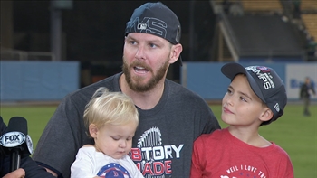 Chris Sale joins FOX MLB crew after closing out Game 5 of the World Series