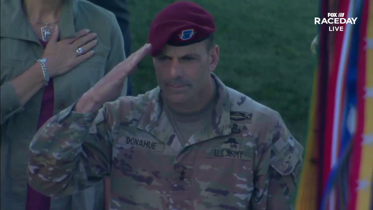 Tom Rinaldi on Cpl. Jason Dunham, who rides along with Kurt Busch for the Coke 600