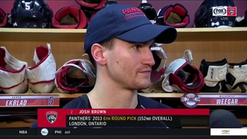 Josh Brown details his 1st NHL goal after Panthers' 6-1 win