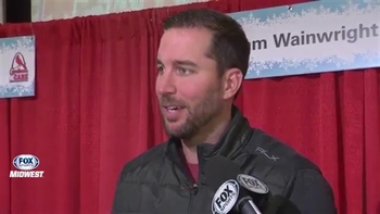 Waino at autograph table with Jim Hayes