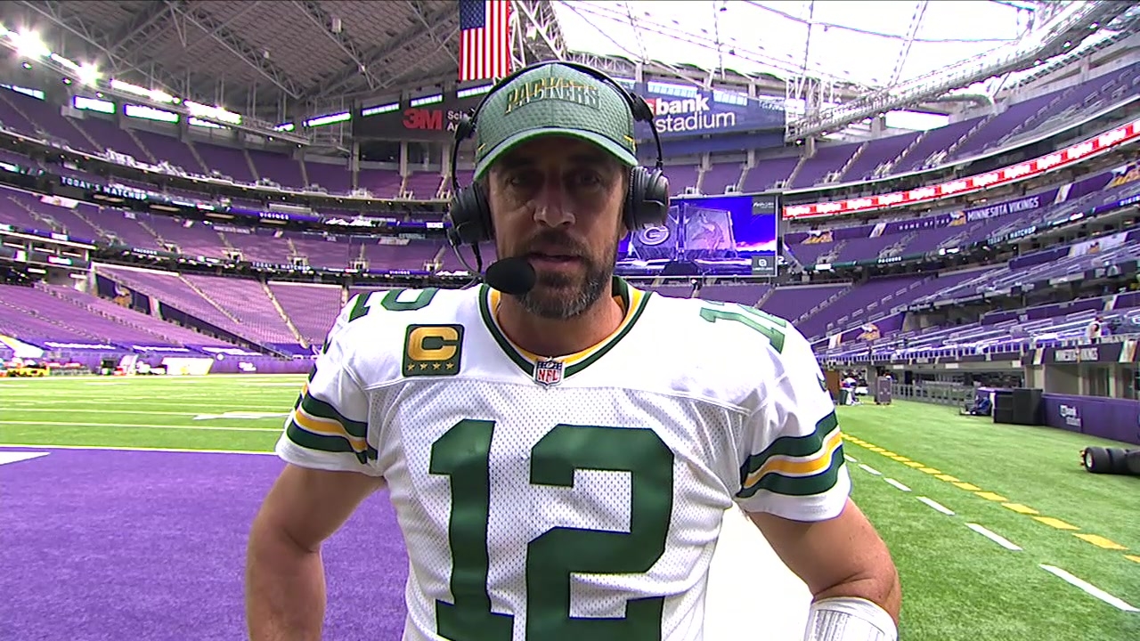 Aaron Rodgers breaks down how he and Davante Adams were able to connect 14 times vs. Vikings