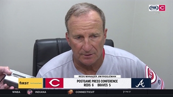 Jim Riggleman acknowledges bats, but points out bullpen's success for Reds