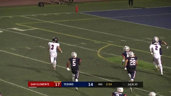 Week 6: Brendan Costello breaks tackles en route to 52-yd San Clemente TD