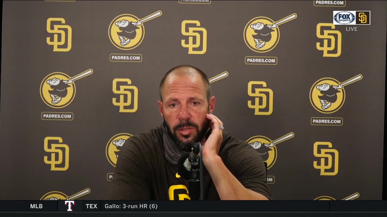 Padres manager Jayce Tingler talks after 6-4 win in Texas