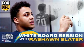 THE BIG BOYS CLUB: RAW White Board Session with Los Angeles Chargers - Rashawn Slater | FOX NFL