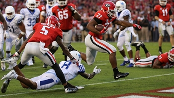 Nick Chubb and the No. 7 Georgia Bulldogs chomp through the Kentucky Wildcats 42-13