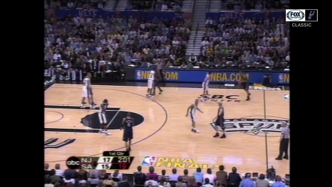 WATCH: Ginobili's first NBA Finals basket | Spurs CLASSICS