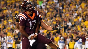 Josh Jackson and the No. 21 Virginia Tech Hokies beat No. 22 West Virginia 31-24 in their season opener