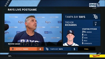 Kevin Cash on Ji-Man Choi walking it off, Trevor Richards outing