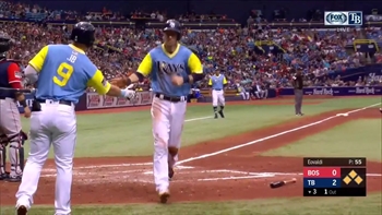 WATCH: Rays pound Red Sox for 9 runs on 12 hits