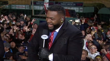 Big Papi reacts to Boston's Game 1 win over Los Angeles in the 2018 World Series | FOX MLB