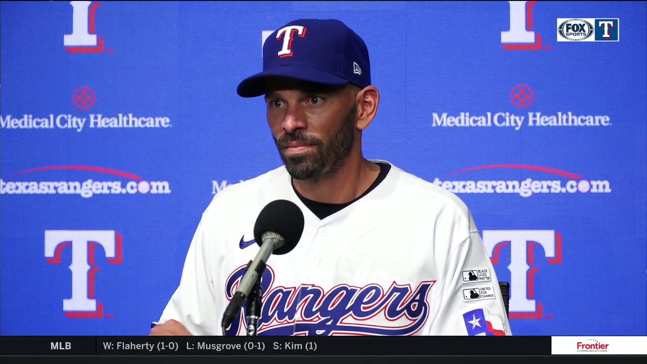 Opening Day: Chris Woodward on the Rangers First Win of Season and in Globe Life Field