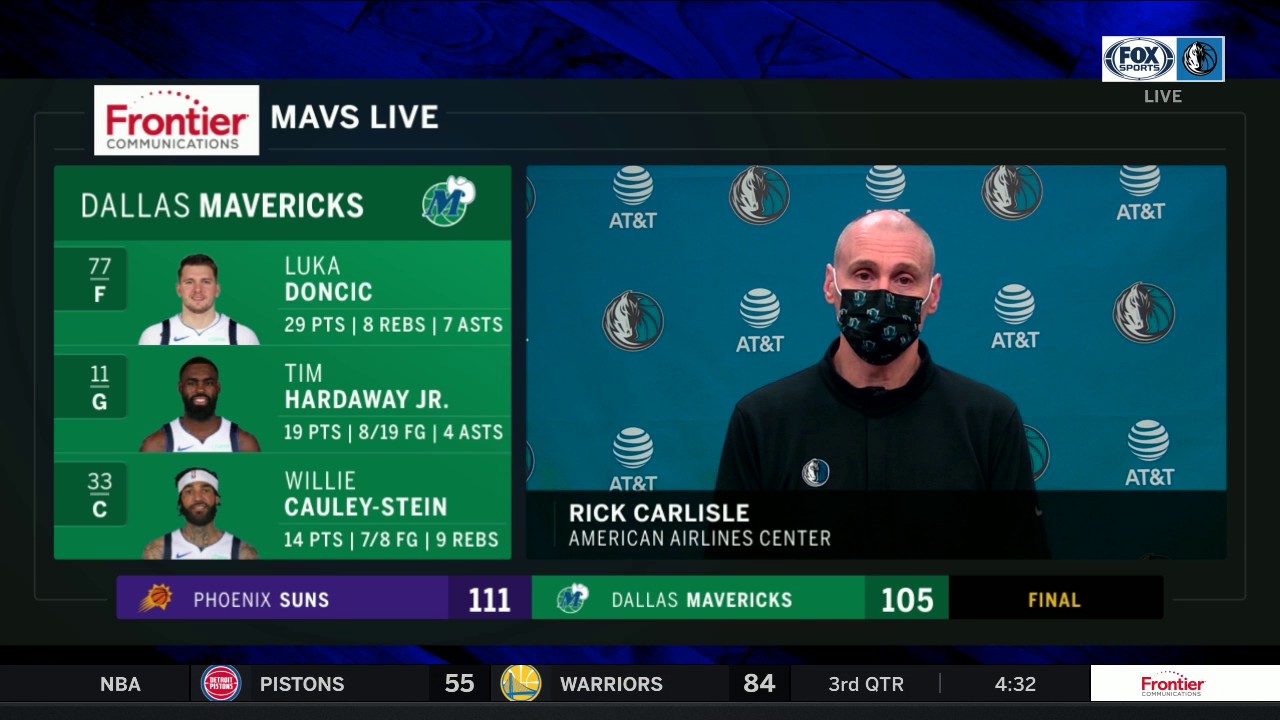 Carlisle: "It's a really disappointing one because of how hard our guys fought" | Mavs Live