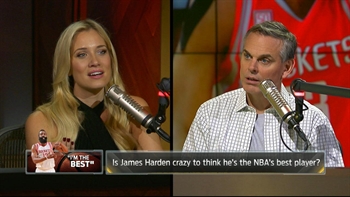 Colin reacts to James Harden saying he is the best player in the NBA in 2016-17 | THE HERD
