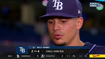Willy Adames on belting game-winner with his father in attendance