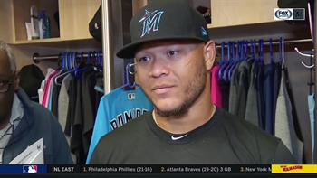 Harold Ramirez talks about his first Major League hit