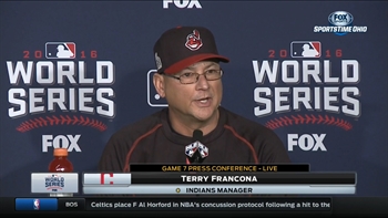Terry Francona explains decision to start Rajai Davis over Tyler Naquin in Game 7