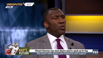 Shannon Sharpe addresses Richard Sherman's comments about Colin Kaepernick