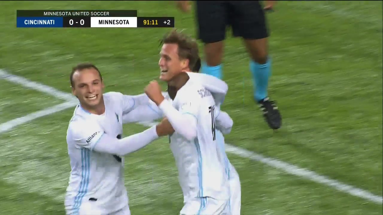 WATCH: Schoenfeld scores in stoppage time as Loons beat FC Cincinnati 1-0