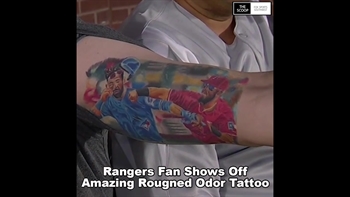 Rangers fan shows off amazing Odor-Bautista Tattoo | The Scoop