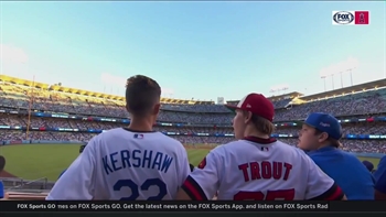 Mike Trout describes emotions of being a part of Freeway Series with Dodgers, playing in heat