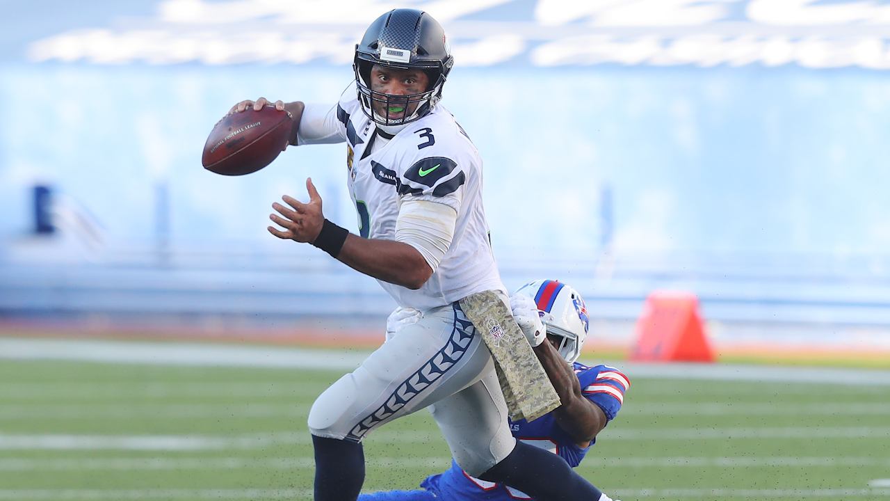 Michael Vick disappointed in Seattle: Russ Wilson suffers 4 turnovers & Seahawks fall to Bills | FIRST THINGS FIRST