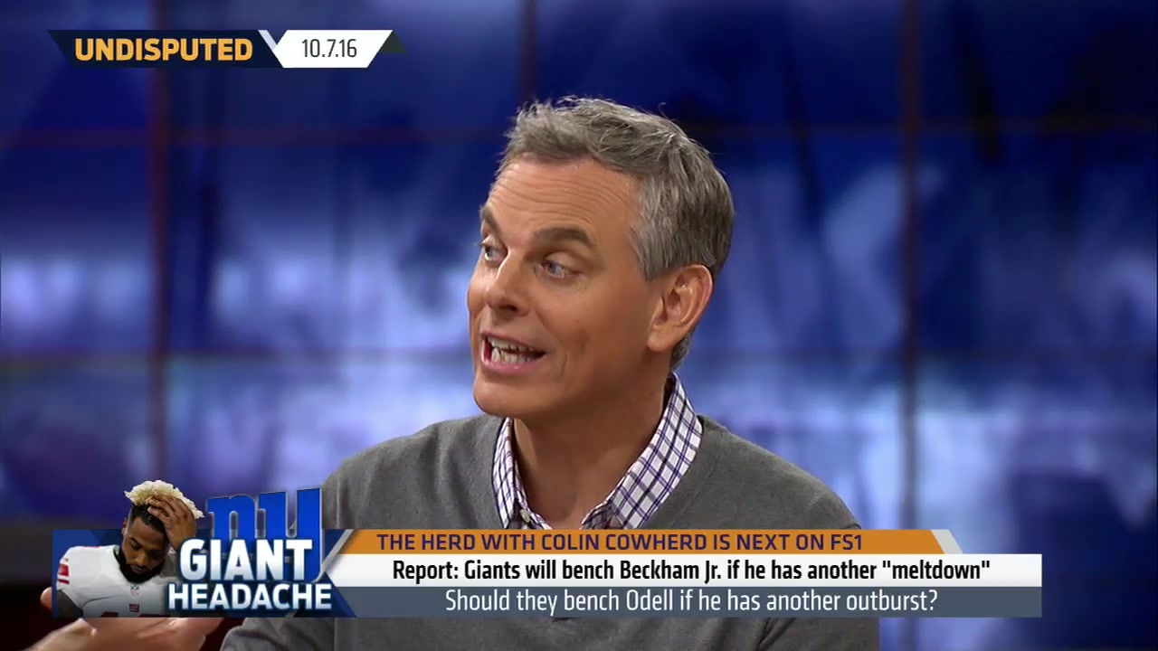 Should Giants bench Odell Beckham Jr. if his outbursts continue? | UNDISPUTED
