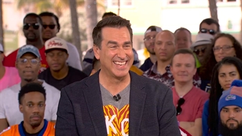 Rob Riggle on his annual Chiefs Super Bowl bet and how it might actually pay off | LIVE FROM MIAMI