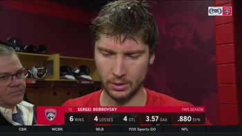Sergei Bobrovsky on Jets' 3 3rd period goals, importance of earning points during homestand