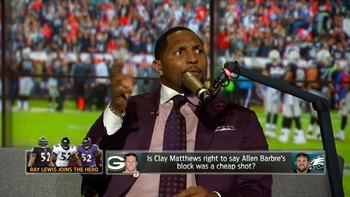Ray Lewis defends Allen Barbre's hit on Packers linebacker Clay Matthews | THE HERD