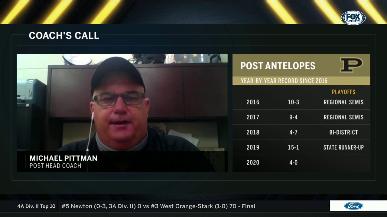 Coach Michael Pittman talks Post's Win over Abernathy | Football Friday