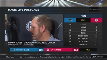 Frank Vogel: You have to tip your cap to the Clippers