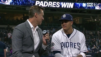 Hear from Manny Machado after a big night and a Padres win