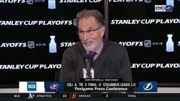 Tortorella: Bobrovsky's play over final 40 minutes saved Blue Jackets in Game 1