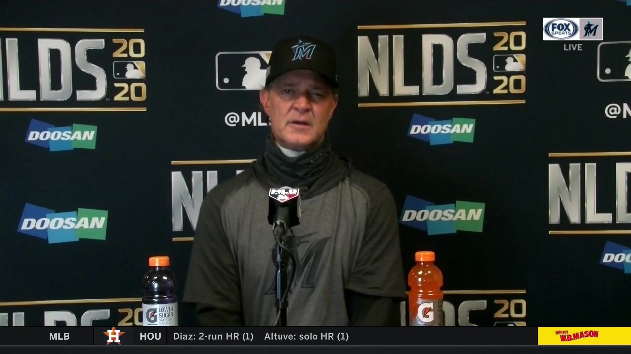 Don Mattingly on Marlins'  National League Division Series Game 2 shutout loss to Atlanta
