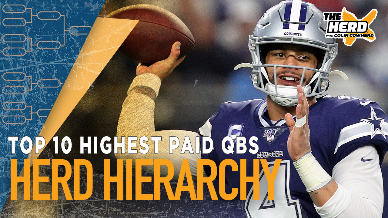 Herd Hierarchy: Colin Cowherd ranks the Top 10 highest paid QBs in the NFL | THE HERD