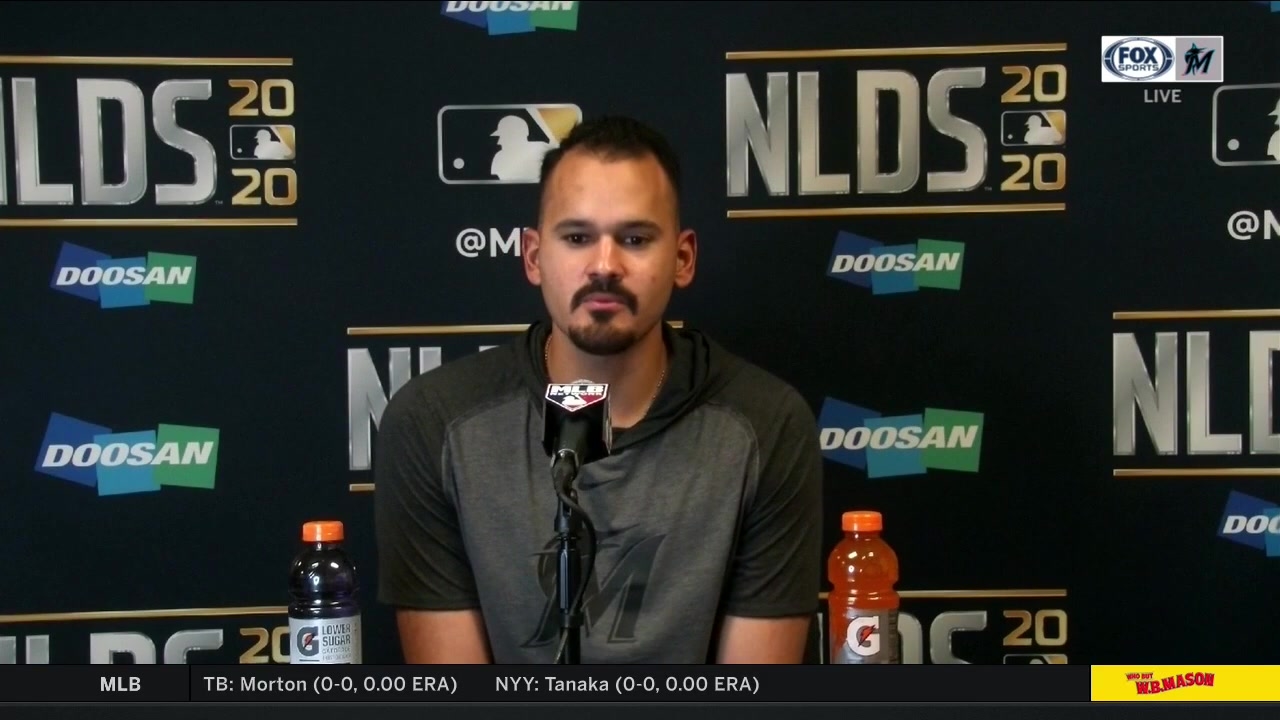 Pablo López  recaps his National League Division Series Game 2 start vs. Braves