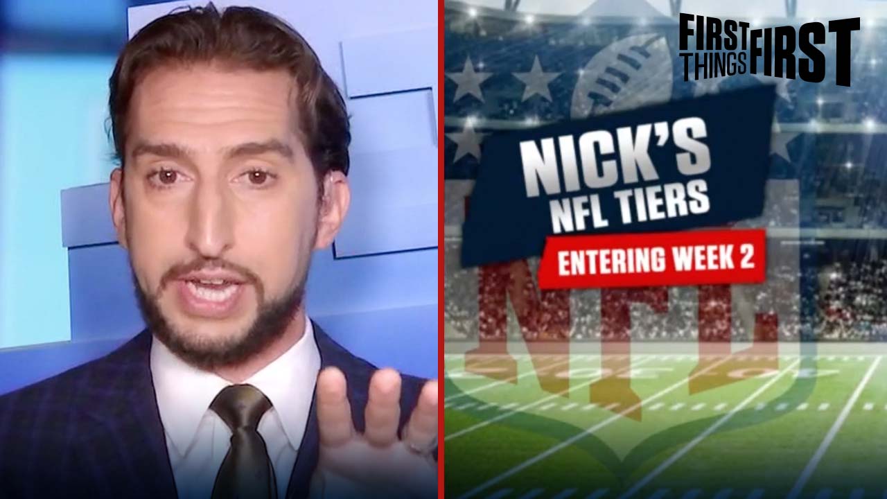 Nick Wright reveals his NFL Tiers heading into Week 2 I FIRST THINGS FIRST