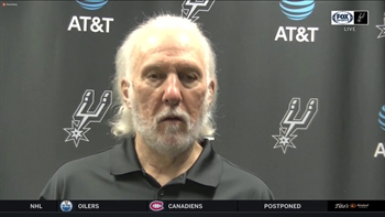 Gregg Popovich: 'Try to do whatever we were doing tonight a little bit better'