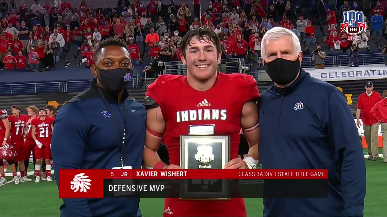 Xavier Wishert is Defensive MVP for Jim Ned | UIL State Championship