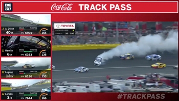 Jimmie Johnson spins into traffic after restart