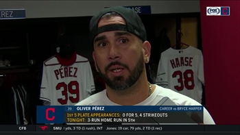 Oliver Perez on previous success vs. Harper: 'Today is a new game'