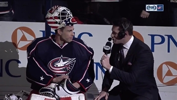 Curtis McElhinney enjoying the Blue Jackets 10th straight win