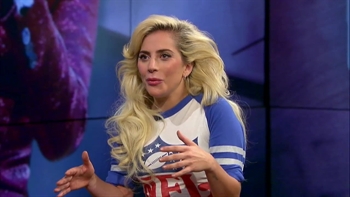 Lady Gaga can't believe she's on FOX Sports Live