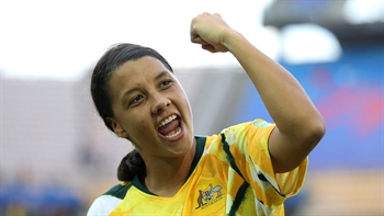 Sam Kerr to Australia's critics: 'Suck on that one'