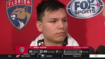 Brady Keeper on NHL debut: 'I have no words to explain how I feel'