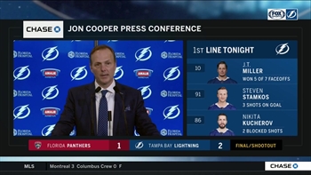 Jon Cooper breaks down impact of young Lightning players, chemistry within lines