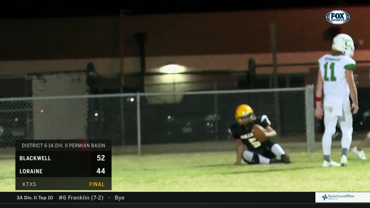 HIGHLIGHTS: Blackwell vs Loraine | High School Scoreboard Live